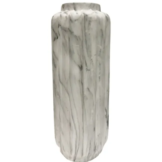Kirkland's Home White Marble Resin Floor Vase, 41 In.- Vases