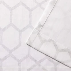Kirkland's Home White Paton Curtain Panel Set, 108 In.- Curtains & Drapes