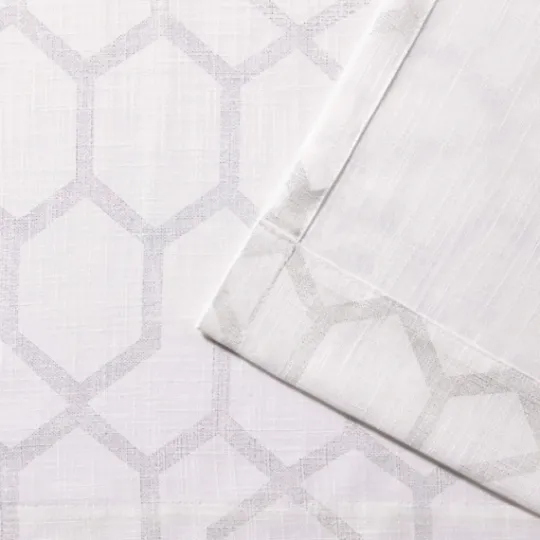 Kirkland's Home White Paton Curtain Panel Set, 108 In.- Curtains & Drapes