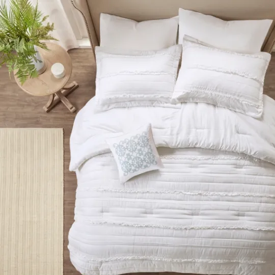 Kirkland's Home White Quilted California King 5-Pc. Comforter Set- Comforters
