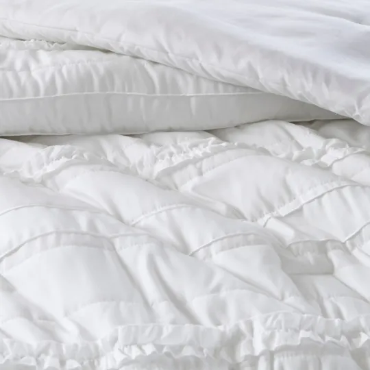 Kirkland's Home White Quilted California King 5-Pc. Comforter Set- Comforters