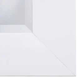 Kirkland's Home White Rectangular Frame Wall Mirror- Framed Mirrors
