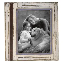 Kirkland's Home White Rustic Wooden Photo Frame, 8X10- Picture Frames