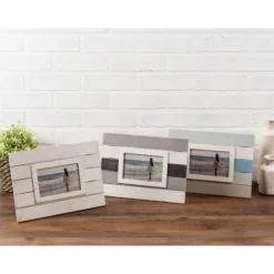 Kirkland's Home White Shiplap Picture Frame, 4X6- Picture Frames