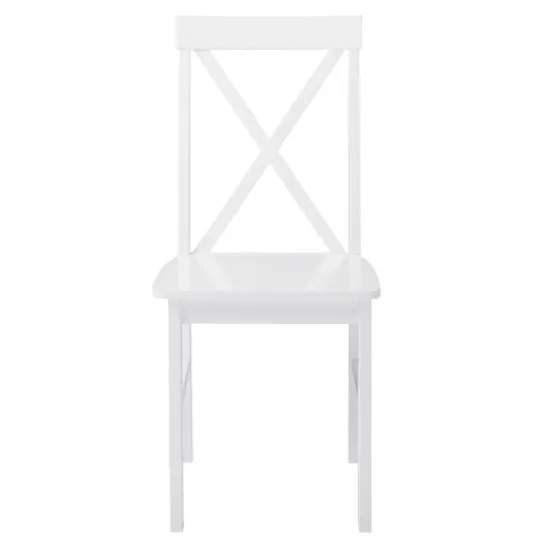 Kirkland's Home White Solid Wood 5-Pc. Dining Set- Dining Sets