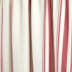 Kirkland's Home White Stripe Cafe Curtain Panel Set, 36 In.- Curtains & Drapes