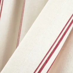 Kirkland's Home White Stripe Cafe Curtain Panel Set, 36 In.- Curtains & Drapes