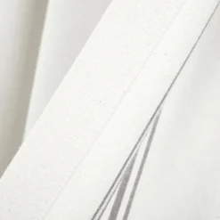 Kirkland's Home White Stripe Cafe Curtain Panel Set, 24 In.- Curtains & Drapes