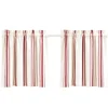 Kirkland's Home White Stripe Cafe Curtain Panel Set, 24 In.- Curtains & Drapes