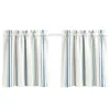 Kirkland's Home White Stripe Cafe Curtain Panel Set, 24 In.- Curtains & Drapes