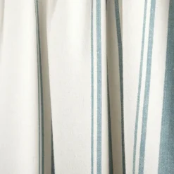 Kirkland's Home White Stripe Cafe Curtain Panel Set, 24 In.- Curtains & Drapes