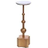 Kirkland's Home White Terrazzo Top And Base Accent Table- Accent & End Tables