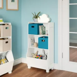 Kirkland's Home White Toy Organizer Cubby Bookshelf- Bookshelves