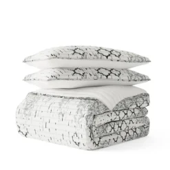Kirkland's Home White Trellis Reversible 3-Pc. King Quilt Set- Quilts