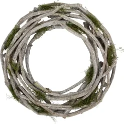 Kirkland's Home White Twig And Moss Wreath- Wreaths