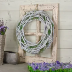Kirkland's Home White Twig And Moss Wreath- Wreaths