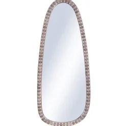 Kirkland's Home White Washed Abstract Shape Wall Mirror- Decorative Mirrors