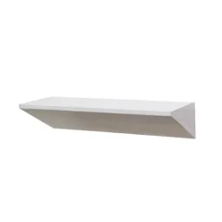 Kirkland's Home White Wedge Wood Small Floating Shelf- Shelves