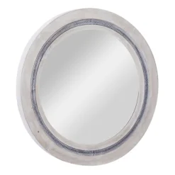 Kirkland's Home White Wood Aislinn Wall Mirror- Decorative Mirrors