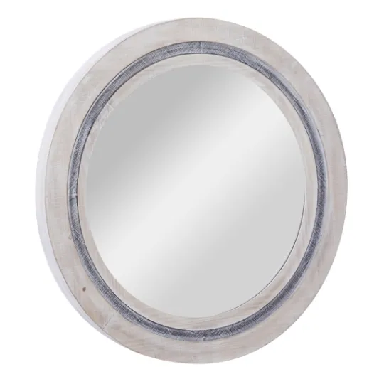 Kirkland's Home White Wood Aislinn Wall Mirror- Decorative Mirrors