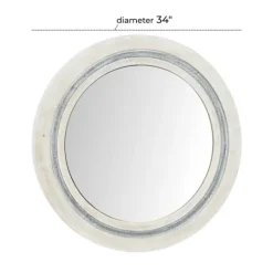 Kirkland's Home White Wood Aislinn Wall Mirror- Decorative Mirrors