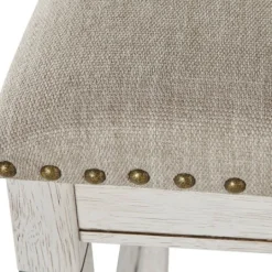 Kirkland's Home White Wood Linen 3-Pc. Usb Island And Stool Set- Kitchen Islands & Bar Carts