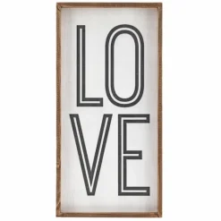 Kirkland's Home White Wood Love Framed Wall Plaque- Wall Quotes & Signs