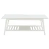 Kirkland's Home White Wood Midcentury Coffee Table- Coffee Tables