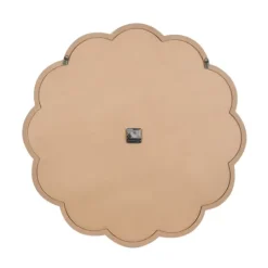 Kirkland's Home White Wood Scalloped Frame Wall Clock- Clocks