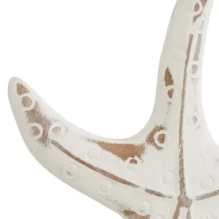 Kirkland's Home White Wood Sea Creature Statues, Set Of 3- Statues & Figurines