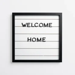 Kirkland's Home White Wood Shiplap Letterboard- Memo & Chalkboards