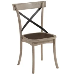 Kirkland's Home White X-Back Wooden Dining Chairs, Set Of 2- Dining Chairs