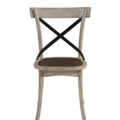 Kirkland's Home White X-Back Wooden Dining Chairs, Set Of 2- Dining Chairs