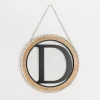 Kirkland's Home Whitewash Bead Trim Monogram D Plaque- Monogram Wall Decor