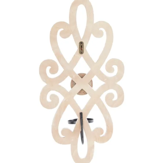 Kirkland's Home Whitewash Beaded Scroll Sconce- Sconces