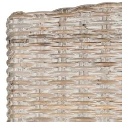 Kirkland's Home Whitewashed Kubu Rattan Dining Chairs, Set Of 2- Dining Chairs