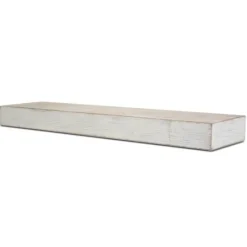 Kirkland's Home Whitewashed Wood Floating Shelf, 36 In.- Shelves