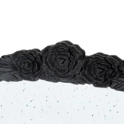 Kirkland's Home Wide Arch Black Floral Scroll Mirror- Decorative Mirrors