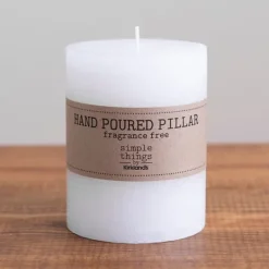 Kirkland's Home Wide Unscented Pillar Candle, 5 In.- Candles