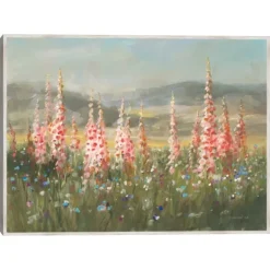 Kirkland's Home Wild Foxglove Framed Canvas Art Print- Canvas Art
