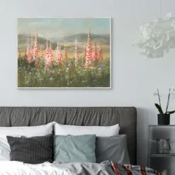 Kirkland's Home Wild Foxglove Framed Canvas Art Print- Canvas Art