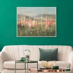 Kirkland's Home Wild Foxglove Framed Canvas Art Print- Canvas Art