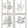Kirkland's Home Wild Golden Floral 4-Pc. Framed Art Print Set- Framed Art