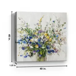 Kirkland's Home Wild Grown Bouquet Canvas Art Print, 40X40 In.- Canvas Art