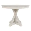Kirkland's Home Willa White Reclaimed Pine Wood Dining Table- Dining Tables