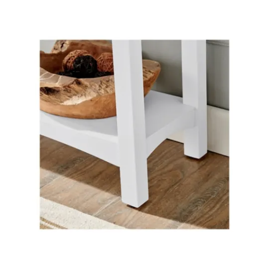 Kirkland's Home Willis Wooden Lower Shelf Bench- Benches & Ottomans