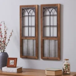 Kirkland's Home Willow Farms Window Plaque, Set Of 2- Wall Plaques