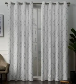 Kirkland's Home Winter Belmont Blackout Curtain Panel Set, 84 In.- Curtains & Drapes