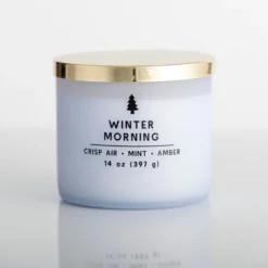 Kirkland's Home Winter Morning Triple Wick Jar Candle- Candles