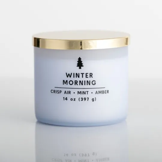 Kirkland's Home Winter Morning Triple Wick Jar Candle- Candles